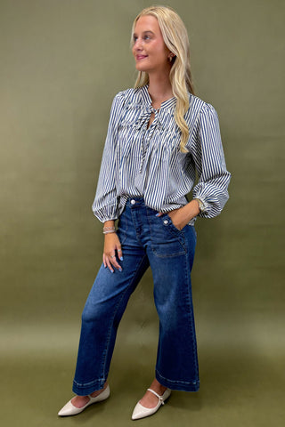Look My Way Striped Top