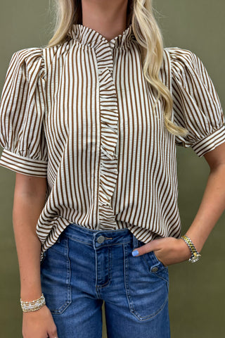 Faithfully Yours Striped Top