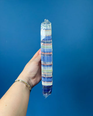 Package of Mahjong Guest Napkins featuring colorful Mahjong tile illustrations with bamboo leaves on a soft blue background. Premium 3-ply paper guest towels for entertaining and game nights.
