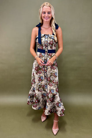 Romantic Bliss Floral Midi Dress