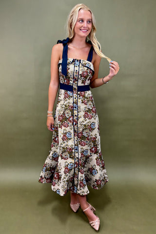 Romantic Bliss Floral Midi Dress