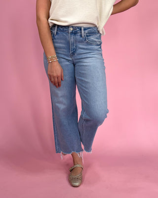 The Dory HR Crop Wide Leg Jeans