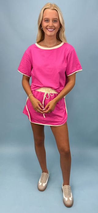 Park Stroll Drawstring Skort Set
