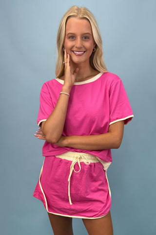 Park Stroll Drawstring Skort Set