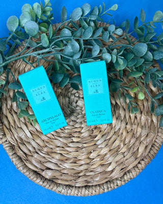 Acqua dell'Elba Men's Eau de Parfum 15 mL travel spray made in Italy, available in Arcipelago Uomo and Classica Uomo Mediterranean-inspired fragrances.