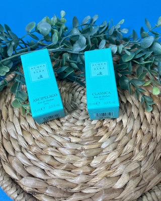 Acqua dell'Elba Men's Eau de Parfum 15 mL travel spray made in Italy, available in Arcipelago Uomo and Classica Uomo Mediterranean-inspired fragrances.