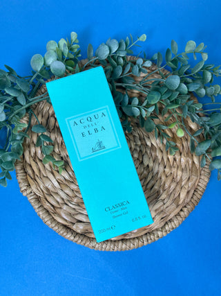 Acqua dell'Elba Men's Shower Gel 6.8 oz made in Italy, available in Classica Uomo and Arcipelago Uomo Mediterranean-inspired fragrances.