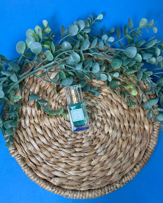Acqua dell'Elba Blu Women's Eau de Parfum 0.5 fl oz travel-size perfume made in Italy with fresh floral and woody Mediterranean-inspired notes.