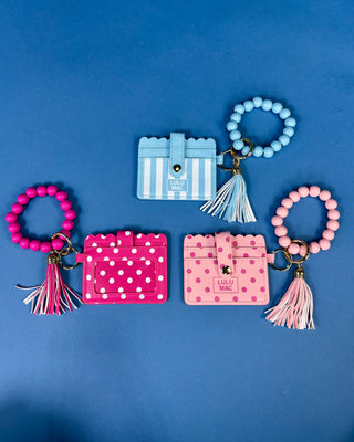 Lulu Mac Beaded Wristlet ID Wallet *More Colors*