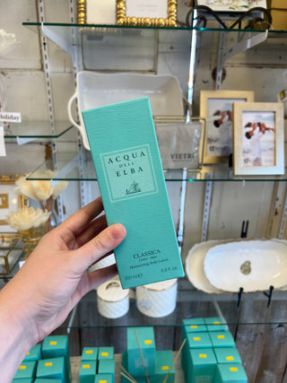 Shop the Acqua dell'Elba Classica Uomo Men's Body Lotion. This luxurious Italian body lotion hydrates skin with a fresh aquatic and woody fragrance.