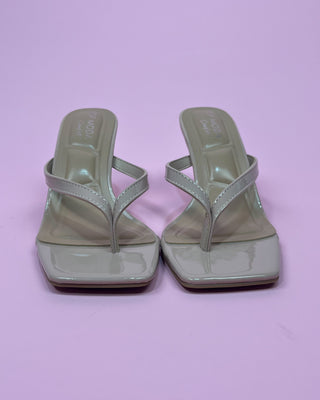 The Kimberly Neutral Square Toe Heel