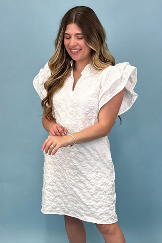 Lovestruck Babe Texture Mini Dress