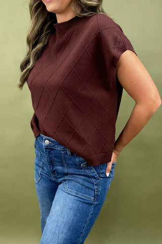 Golden Hour Textured Sweater Top