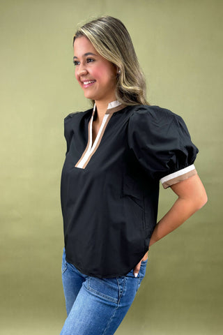 Caramel Kiss Puff Sleeve Top