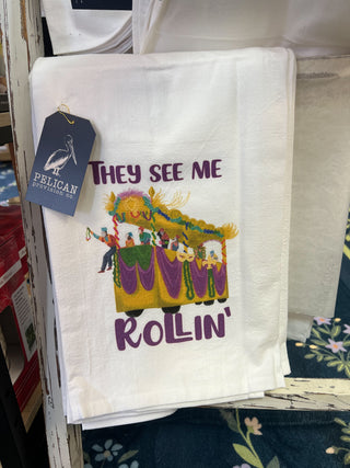 Holiday Themed Pelican Provision Co. Kitchen Tea Towels