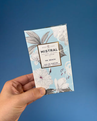 Mistral Women's Eau de Parfum in Vai Beach and Palombaggia fragrances, 1.7 fl oz French perfume