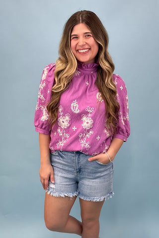 Kind Smile Purple Top