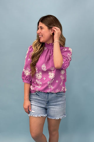 Kind Smile Purple Top