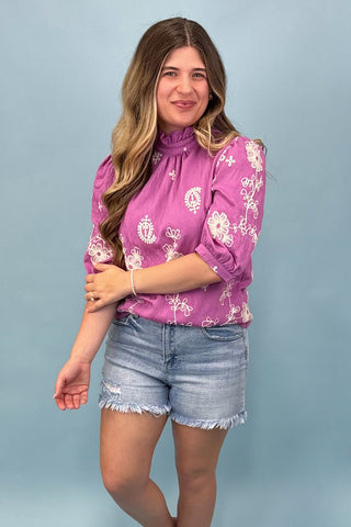 Kind Smile Purple Top
