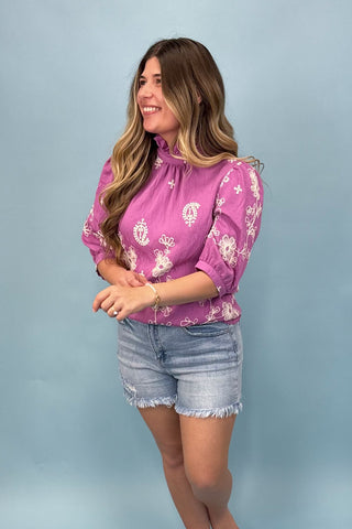 Kind Smile Purple Top