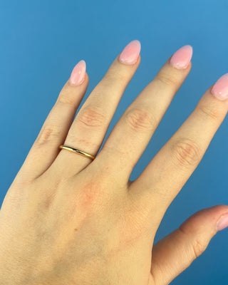 Enewton Classic Gold Thick Band Ring available in sizes 6, 7, and 8. 