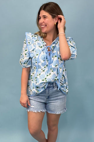 Charmed Feeling Blue Top