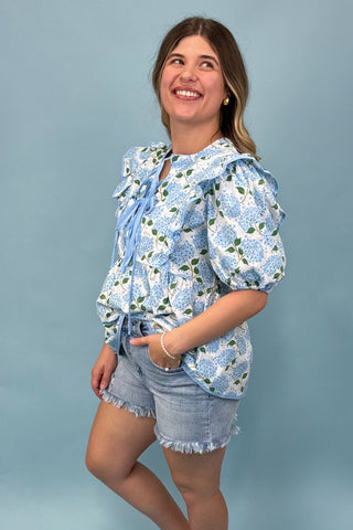 Charmed Feeling Blue Top