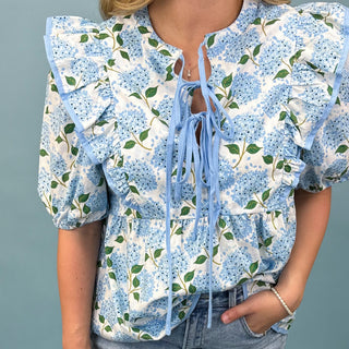 Charmed Feeling Blue Top