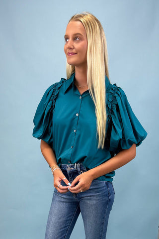 Effortless Glow Button Up Top *More Colors*