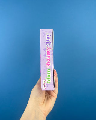 Shop the Glam Beauty Day Gift Set featuring a heart-shaped lip balm, lip applicator, and two nail polishes. A fun beauty gift for kids ages 5+.