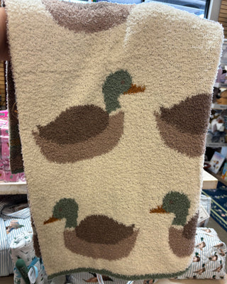 Mallard Duck Chenille Blanket