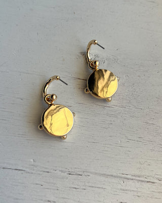 Shop the Gold & Brown Earrings featuring faceted brown stone drops, gold-tone hoops, and a timeless design perfect for everyday and dressy looks.