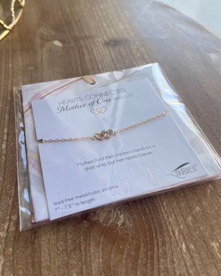 Shop the Mother Of... Hearts Connected Bracelet Collection featuring meaningful heart designs, sparkling cubic zirconia, and adjustable gift-ready bracelets for moms.