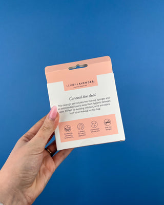 Shop the On A Blender Makeup Sponge Set by Lemon Lavender with 2 latex-free makeup sponges and an antimicrobial silicone travel case.