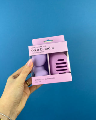 Shop the On A Blender Makeup Sponge Set by Lemon Lavender with 2 latex-free makeup sponges and an antimicrobial silicone travel case.