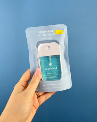 Shop the Touchland Power Mist Hydrating Hand Sanitizer at All About You Boutique! A compact, refreshing hand sanitizer perfect for everyday use and gifting.