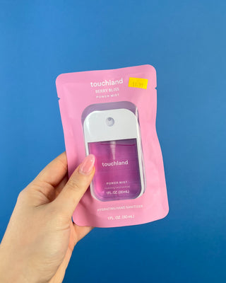 Shop the Touchland Power Mist Hydrating Hand Sanitizer at All About You Boutique! A compact, refreshing hand sanitizer perfect for everyday use and gifting.