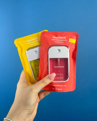 Shop the Touchland Power Mist Hydrating Hand Sanitizer at All About You Boutique! A compact, refreshing hand sanitizer perfect for everyday use and gifting.