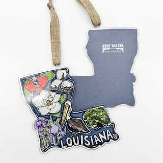 Acrylic Louisiana Ornament