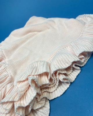 Shop the Flat Knit Baby Blanket in Mocha & Breezy Blue. Features a timeless textured knit design and soft, cozy feel. Perfect for newborn gifts.