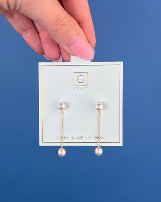 Shop the Enewton Simplicity Chain Gold Drop Pearl 6mm Earrings featuring delicate gold chains and elegant pearl drops for timeless feminine style.