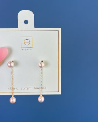 Shop the Enewton Simplicity Chain Gold Drop Pearl 6mm Earrings featuring delicate gold chains and elegant pearl drops for timeless feminine style.