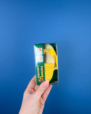 Shop the Squishy Banana! This scented, peelable banana sensory toy features a soft, squeezable texture and makes a fun gift for kids ages 6+.