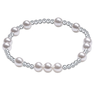 Pearl bracelet on a white background