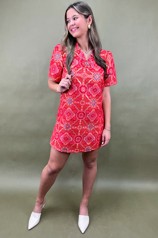 Saffron Skies Chenille Mini Dress