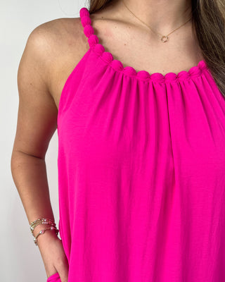 Pop of Pink Maxi Dress
