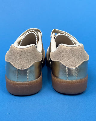 The Tess Scalloped Triple Velcro Strap Sneaker