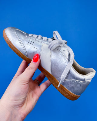 The Sasha Silver Sneaker