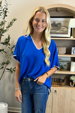 Not Your Basic V-Neck Top *More Colors*