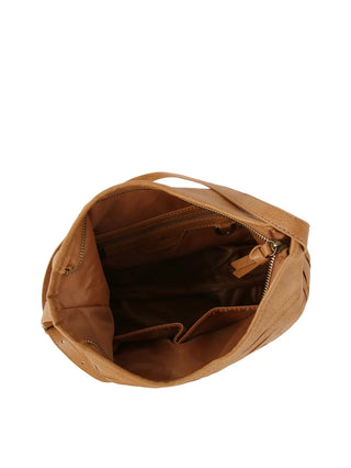 Oversized Shoulder Taupe Bag